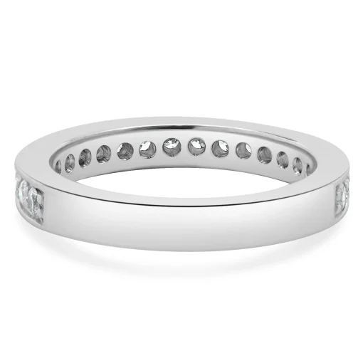 14 Karat White Gold Channel Set Diamond Eternity Band