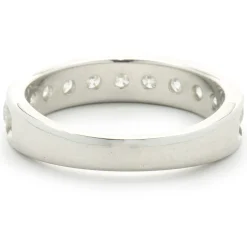 14 Karat White Gold Channel Set Diamond Band