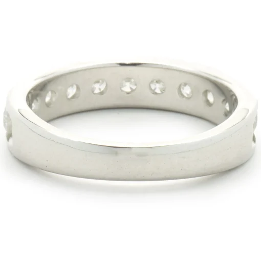 14 Karat White Gold Channel Set Diamond Band