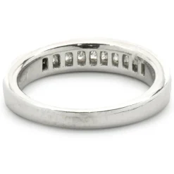 14 Karat White Gold Channel Set Diamond Band