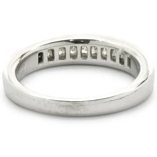 14 Karat White Gold Channel Set Diamond Band