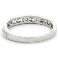 14 Karat White Gold Channel Set Diamond Band