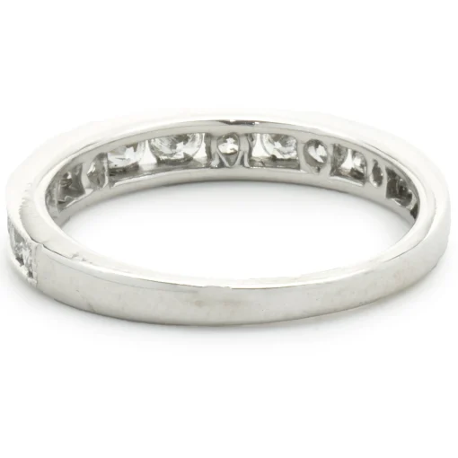 14 Karat White Gold Channel Set Diamond Band