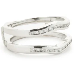 14 Karat White Gold Channel Set Diamond Jacket
