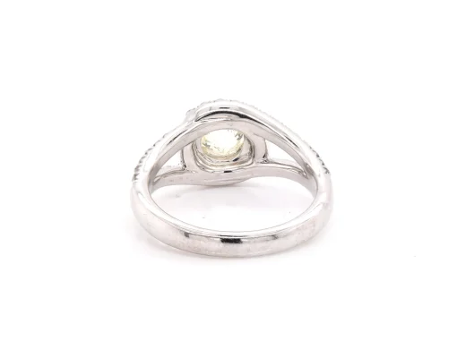 14 Karat White Gold Crown of Light 1.06ct Diamond Engagement Ring