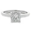 14 Karat White Gold 0.78ct Princess Cut Diamond Engagement Ring