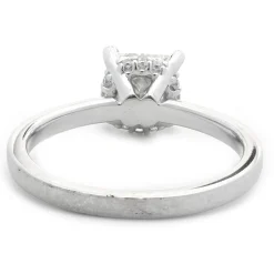 14 Karat White Gold 0.78ct Princess Cut Diamond Engagement Ring