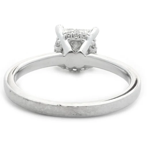 14 Karat White Gold 0.78ct Princess Cut Diamond Engagement Ring