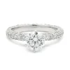 14 Karat White Gold 1.20ct Round Brilliant Cut Diamond Engagement Ring
