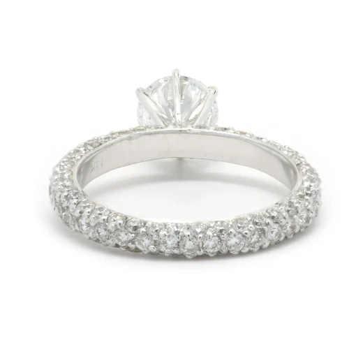 14 Karat White Gold 1.20ct Round Brilliant Cut Diamond Engagement Ring