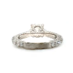 14 Karat White Gold 1.21ct Round Diamond Engagement Ring