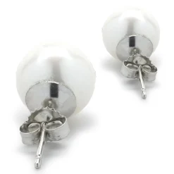 14 Karat White Gold Cultured Freshwater Pearl Studs