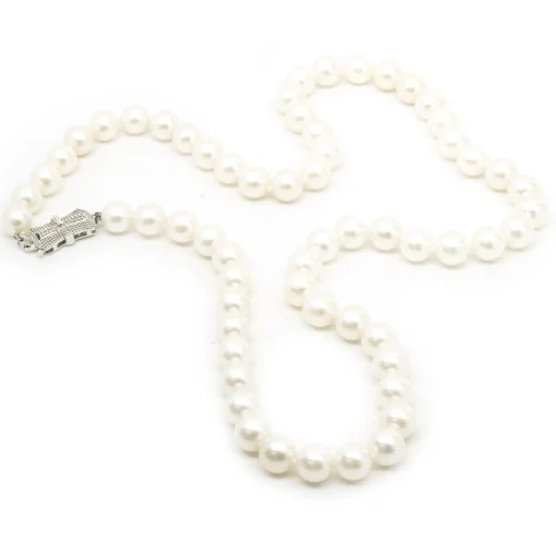 14 Karat White Gold Cultured Fresh Water Pearl Necklace