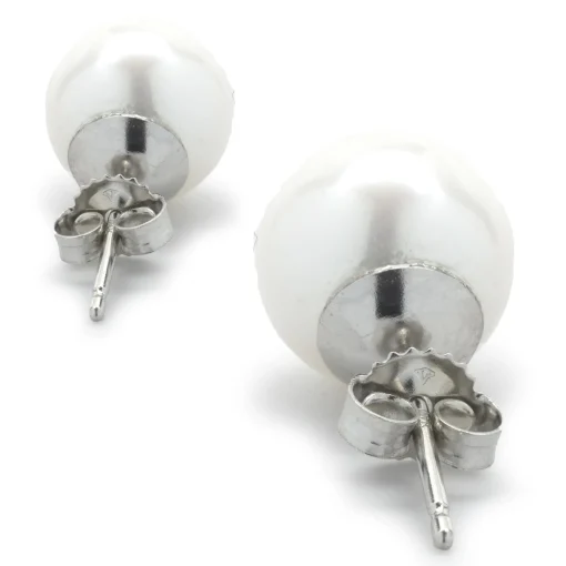 14 Karat White Gold Cultured Freshwater Pearl Studs