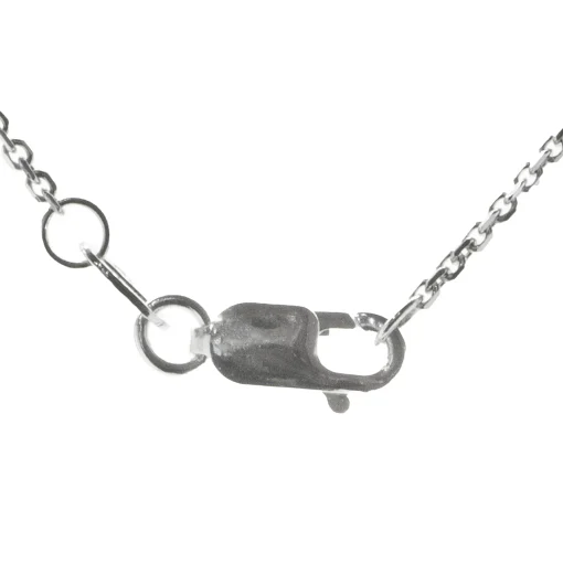 14 Karat White Gold Cultured Freshwater Pearl and Solitaire Diamond Drop Necklace