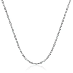 14 Karat White Gold Diamond Tennis Necklace
