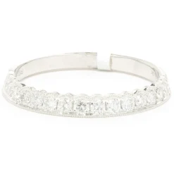 14 Karat White Gold Diamond Band