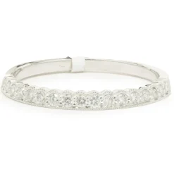 14 Karat White Gold Diamond Band
