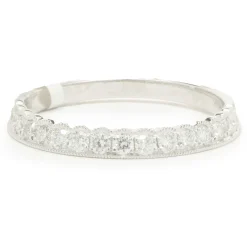 14 Karat White Gold Diamond Band