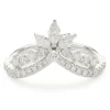 14 Karat White Gold Diamond Crown Band