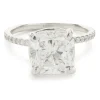 14 Karat White Gold Diamond Engagement Ring