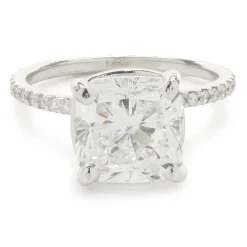 14 Karat White Gold Diamond Engagement Ring
