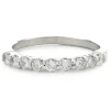 14 Karat White Gold Diamond Band