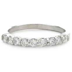 14 Karat White Gold Diamond Band