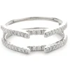 14 Karat White Gold Diamond Ring Guard