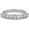 14 Karat White Gold Diamond Band