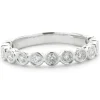 14 Karat White Gold Diamond Band