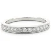 14 Karat White Gold Diamond Band