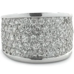 18 Karat White Gold Diamond Fashion Ring
