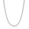 18 Karat White Gold Diamond Inline Tennis Necklace