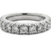 18 Karat White Gold Diamond Band