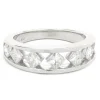 14 Karat White Gold Diamond Band