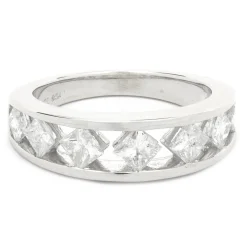 14 Karat White Gold Diamond Band