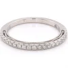18 Karat White Gold Diamond Band