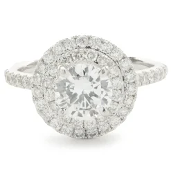 14 Karat White Gold Diamond Wed Set
