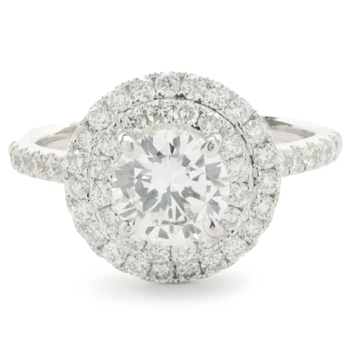 14 Karat White Gold Diamond Wed Set