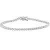 14 Karat White Gold Diamond Tennis Bracelet