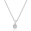 10 Karat White Gold Diamond Solitaire Necklace