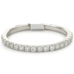 14 Karat White Gold Diamond Band