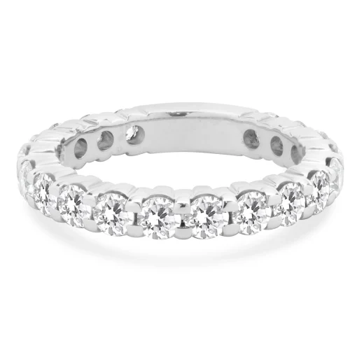 14 Karat White Gold Diamond Band