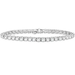 14 Karat White Gold Diamond Tennis Bracelet