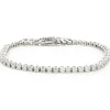14 Karat White Gold Diamond Tennis Bracelet