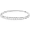 18 Karat White Gold Diamond Bangle Bracelet