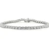 14 Karat White Gold Diamond Tennis Bracelet