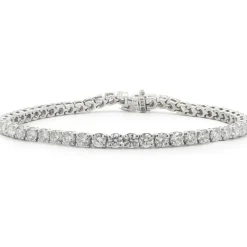 14 Karat White Gold Diamond Tennis Bracelet