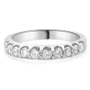 14 Karat White Gold Diamond Band